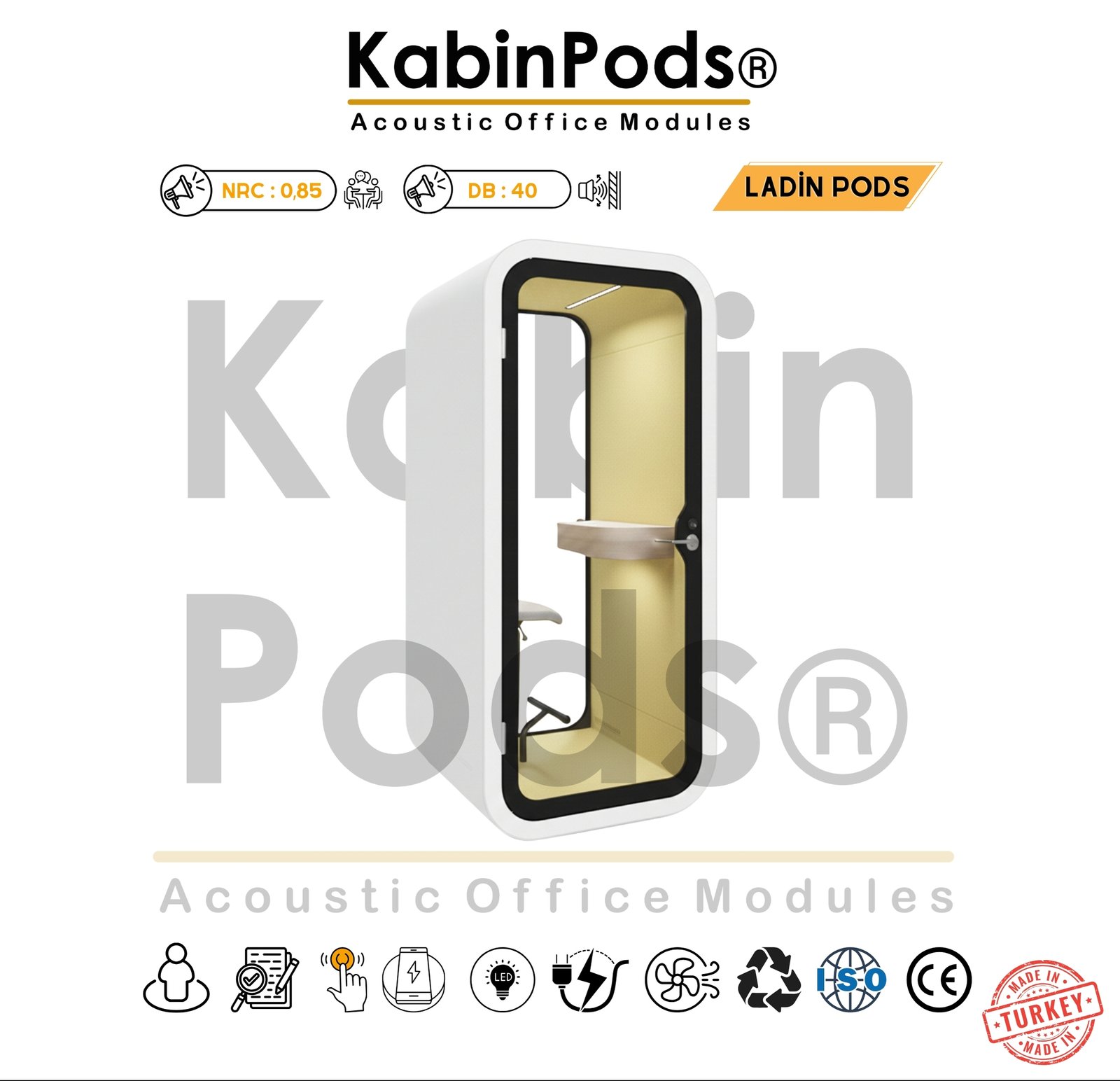 Akustik Telefon Kabini Detay - 20. Görsel - Ses Yalıtım Teknolojisi